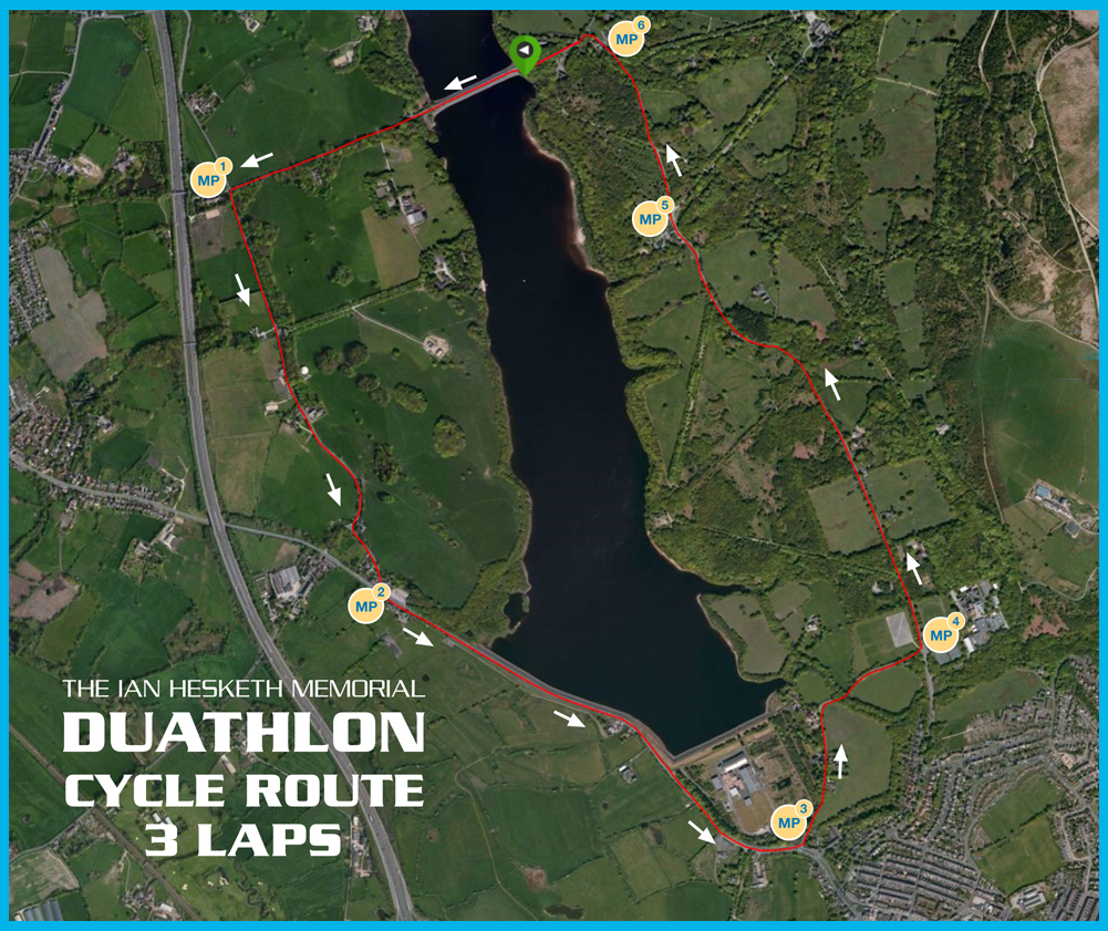 22k Cycle Course Map for Marshals